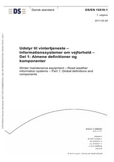 DANSK DS/EN 15518-1