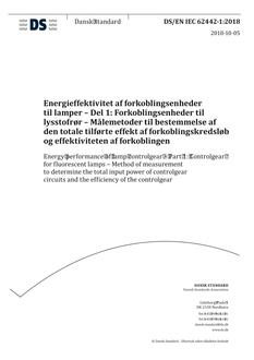 DANSK DS/EN IEC 62442-1