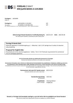 DANSK DSF/PREN 60335-2-119