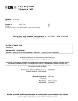 DANSK DSF/FPREN 2369