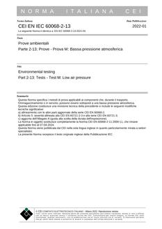 CEI EN IEC 60068-2-13