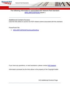 NR NR/L3/MTC/EP0235 ISSUE 1