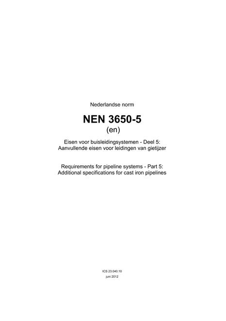 NEN NEN 3650-5
