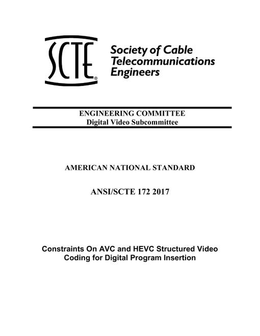SCTE 172 2017