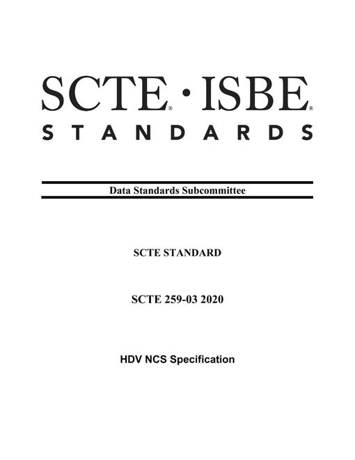 SCTE 259-03 2020