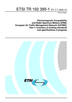 ETSI TR 102 395-1