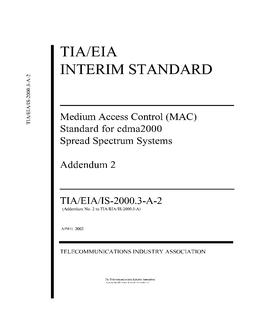 TIA TIA/EIA/IS-2000.3-A