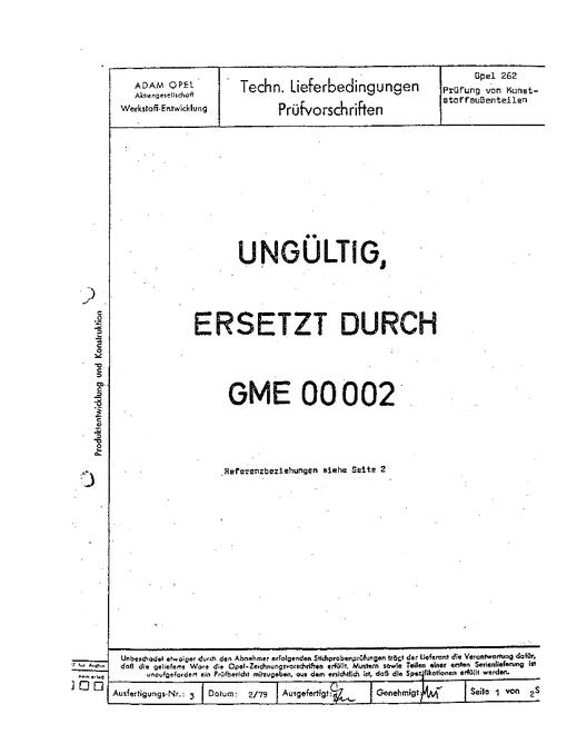 GME OPEL 262