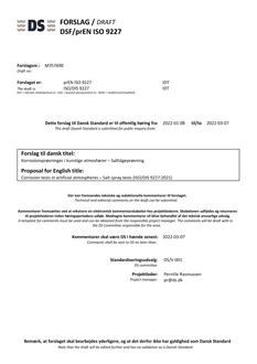 DANSK DSF/PREN ISO 9227