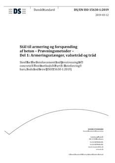 DANSK DS/EN ISO 15630-1