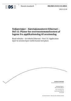 DANSK DS/ISO 21111-11