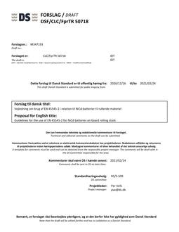 DANSK DSF/CLC/FPRTR 50718