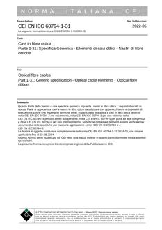 CEI EN IEC 60794-1-31