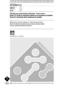 CEI EN 60512-2-3
