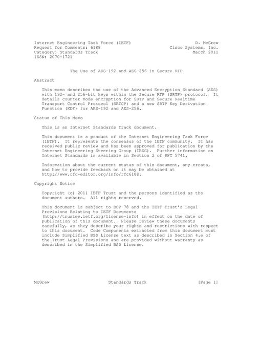 IETF RFC 6188