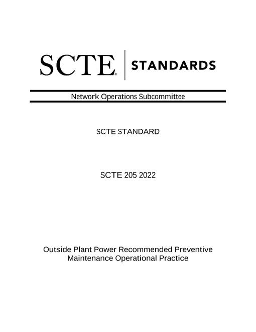 SCTE 205 2022