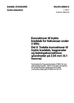 DANSK DS/EN 60603-9
