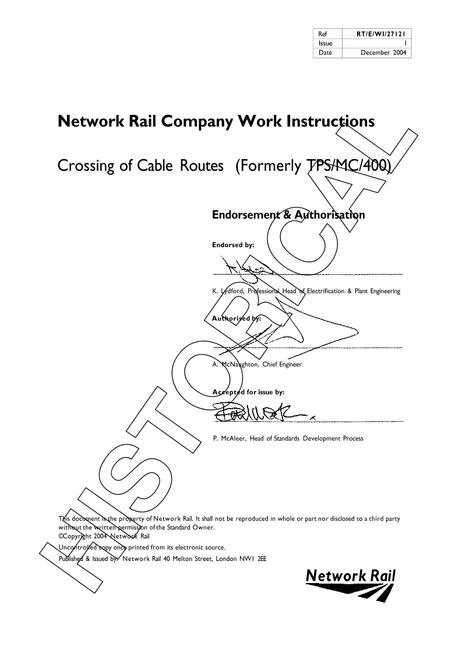 NR RT/E/WI/27121 ISSUE 1