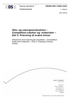 DANSK DS/EN ISO 13503-3