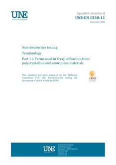 AENOR UNE-EN 1330-11