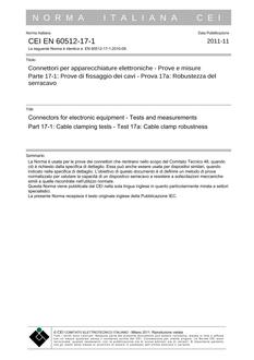 CEI EN 60512-17-1