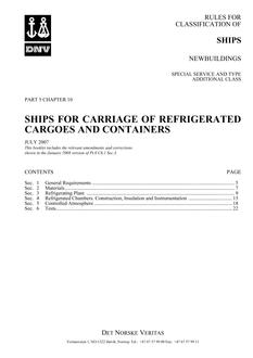 DNV DNV-RU-SHIPS PART 5 CHAPTER 10