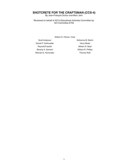 ACI CCS-4(08)