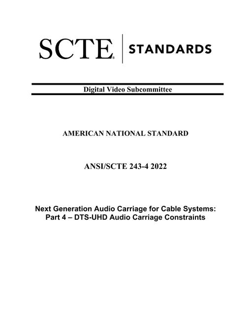 SCTE 243-4 2022