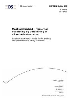 DANSK DS/CEN GUIDE 414
