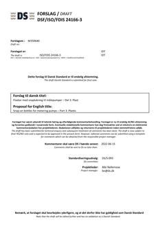 DANSK DSF/ISO/FDIS 24166-3