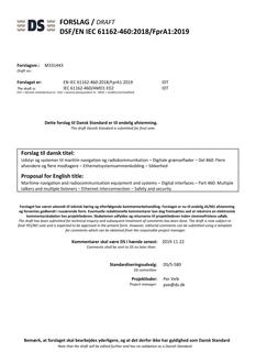 DANSK DSF/EN IEC 61162-460/FPRA1