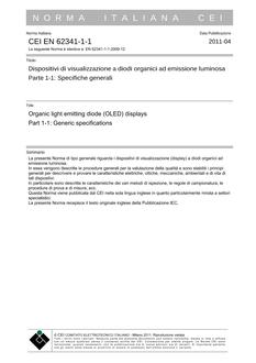 CEI EN 62341-1-1