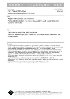 CEI EN 62271-106
