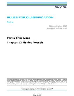 DNV DNVGL-RU-SHIPS PART 5 CHAPTER 12