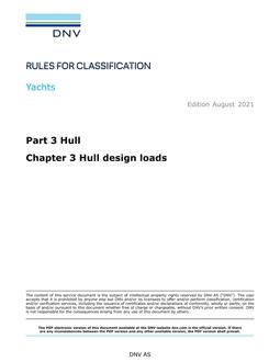 DNV DNV-RU-YACHT PART 3 CHAPTER 3