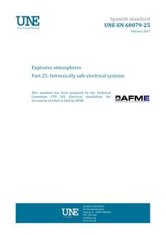 AENOR UNE-EN 60079-25