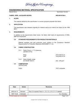 FORD WSS-M1H748-A