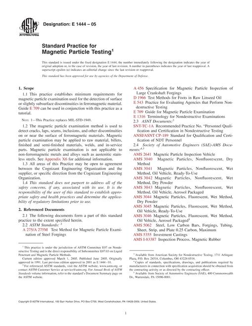 ASTM E1444-05