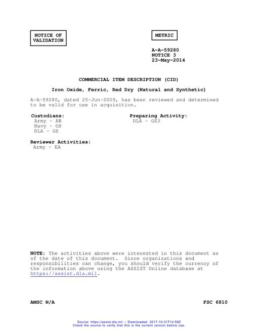 CID A-A-59280 Notice 3 - Validation 3