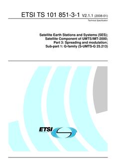 ETSI TS 101 851-3-1