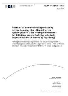 DANSK DS/EN IEC 61755-1
