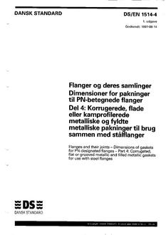 DANSK DS/EN 1514-4
