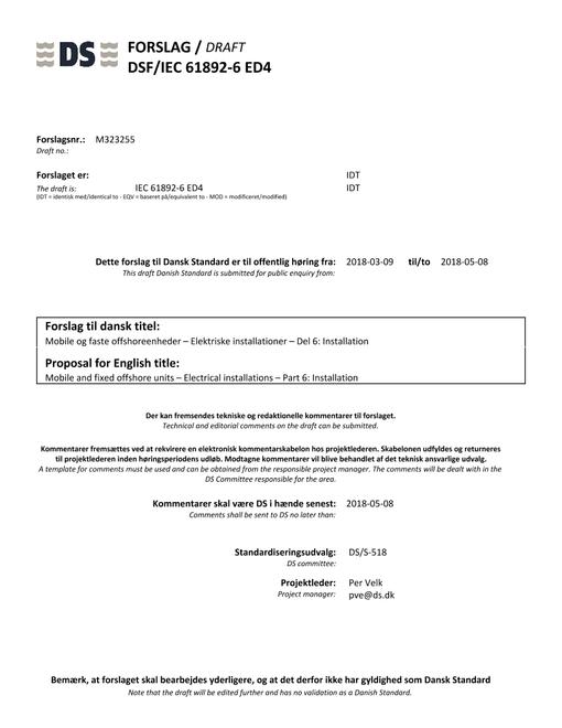 DANSK DSF/IEC 61892-6 ED4