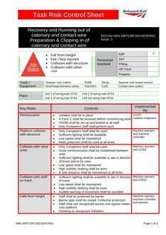 NR NR/L3/MTC/RCS0216/OCR01 ISSUE 3