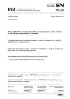 SNV SN EN 1006