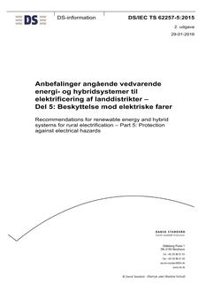 DANSK DS/IEC TS 62257-5