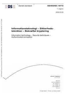 DANSK DS/ISO/IEC 19772