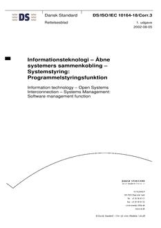 DANSK DS/ISO/IEC 10164-18/CORR.3