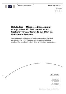 DANSK DS/EN 62047-22