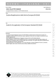 CEI CLC/TR 50422